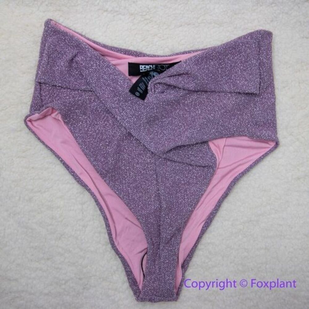 NEW Beach Riot Zurie Bikini Bottoms in light purple,‎ size S